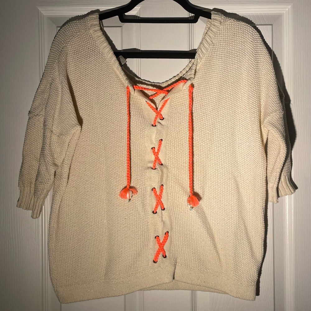 Scotch & Soda Skull Lace-Up Sweater